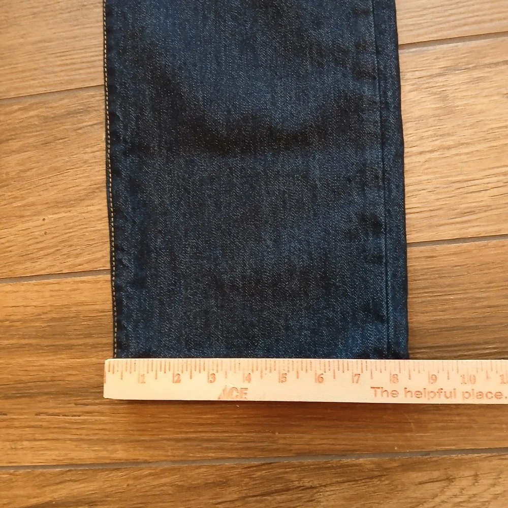 Levi's Jeans Mens 36x36 Blue Denim 501 Dark Wash Button Fly (FITS 34x36)